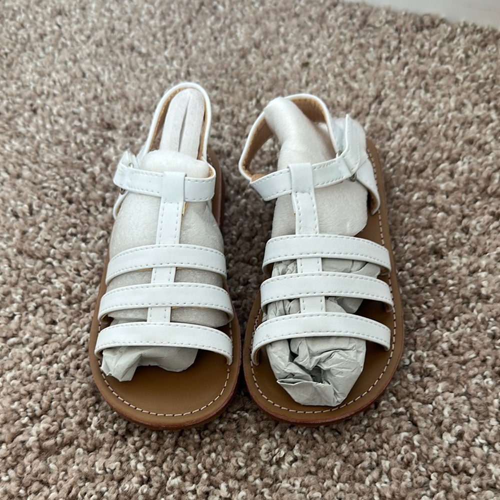 Kids White Sandals